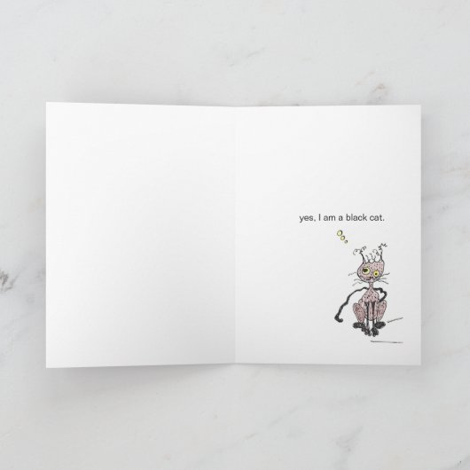 Het is Halloween. Dat krijg ik de hele tijd. Kaart (Binnen)