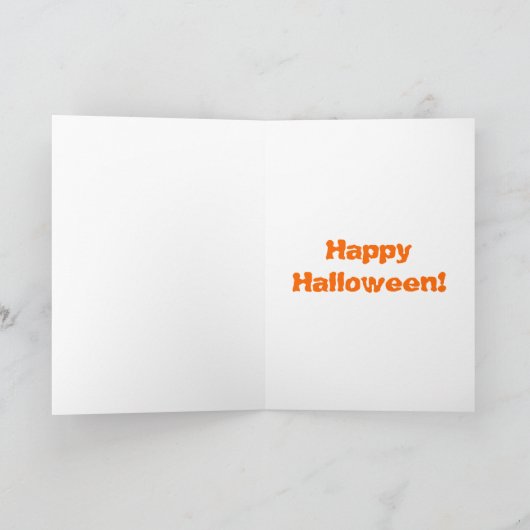 Het is Halloween! De boze heks is dood! Kaart (Binnen)