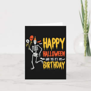 Het is Halloween en ja, het is mijn verjaardag Spo Kaart