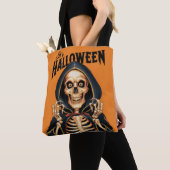 Het is Halloween Funny  Skeleton Tote Bag (Dichtbij)