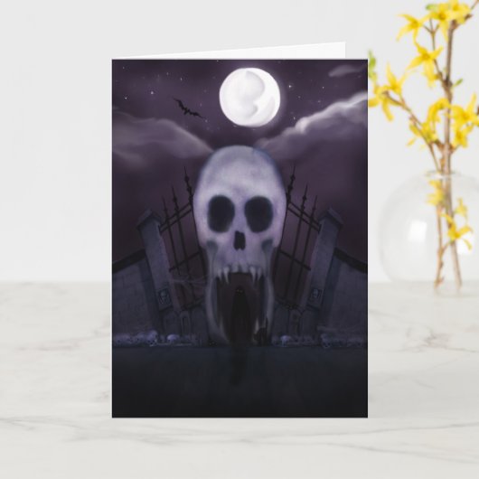 Het is Halloween - Halloween Kaart (Gele Bloem)