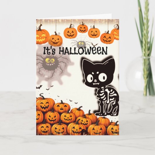 Het is HALLOWEEN Kaart (Voorkant)