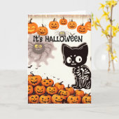 Het is HALLOWEEN Kaart (Gele Bloem)