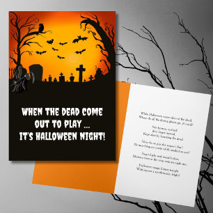 Het is Halloween Nacht bij het Graf van de Grim Re Kaart