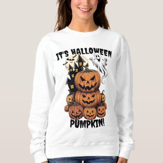 Het is Halloween Pumpkin Funny Custom Halloween Trui (Voorkant)