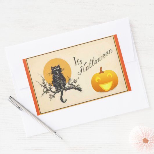  Het is Halloween Rechthoekige Sticker (Envelop)