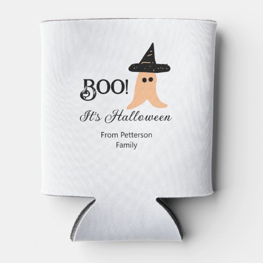 Het is Halloween van de familienaam oranje spook Blikjeskoeler (Voorkant)