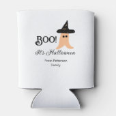 Het is Halloween van de familienaam oranje spook Blikjeskoeler (Achterkant)