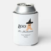 Het is Halloween van de familienaam oranje spook Blikjeskoeler (Blikje Achterkant)