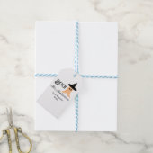 Het is Halloween van de familienaam oranje spook Cadeaulabel (Met Touw)