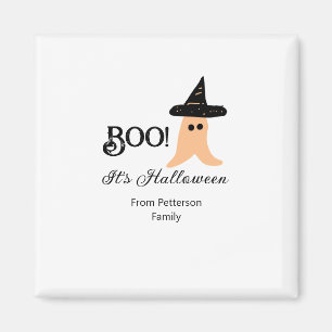 Het is Halloween van de familienaam oranje spook Magneet