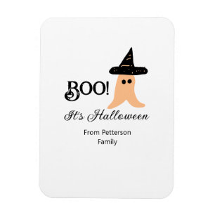 Het is Halloween van de familienaam oranje spook Magneet