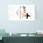 Het is Halloween van de familienaam oranje spook Spandoek (Beurs)