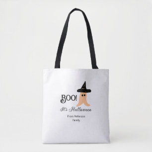 Het is Halloween van de familienaam oranje spook Tote Bag