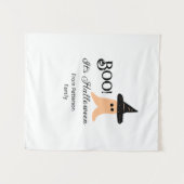 Het is Halloween van de familienaam oranje spook Wandkleed (Voorkant (horizontaal))