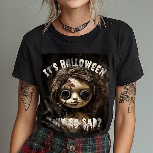 Het is Halloween waarom zo trieste spookpop T-shirt