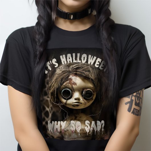 Het is Halloween waarom zo trieste spookpop T-shirt