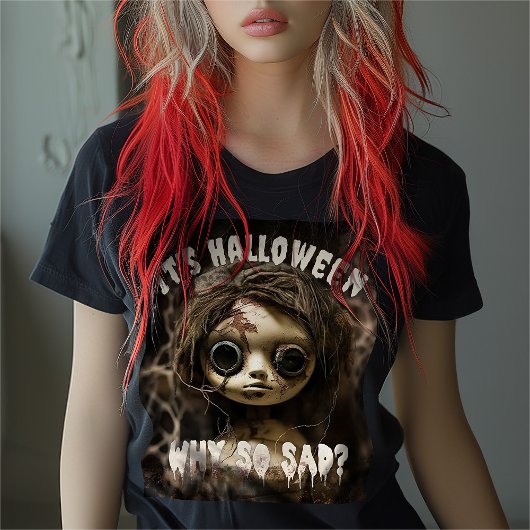 Het is Halloween waarom zo trieste spookpop T-shirt