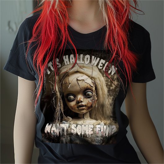 Het is Halloween wil een leuke spookpop T-shirt