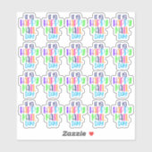 Het is Happy Mail Day - Vinyl Sticker (Vel)