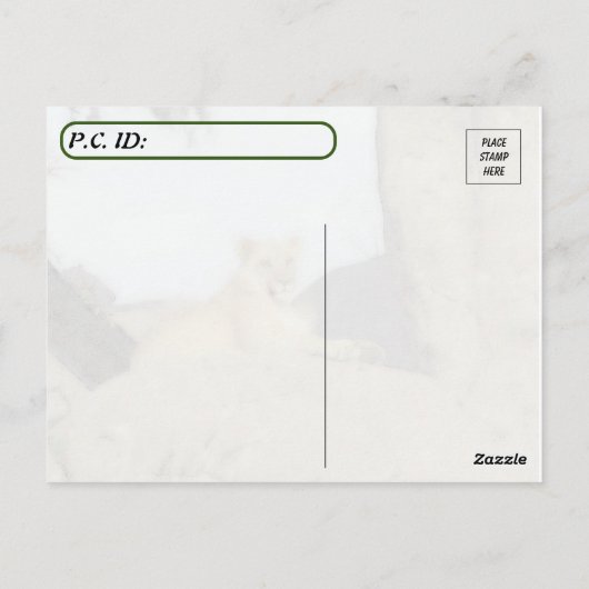 Het is hard om koning te zijn - Pic of Lion Slapin Briefkaart (Achterkant)