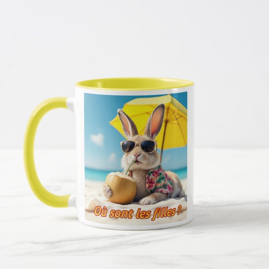 Het is heet konijn. mok (Links)