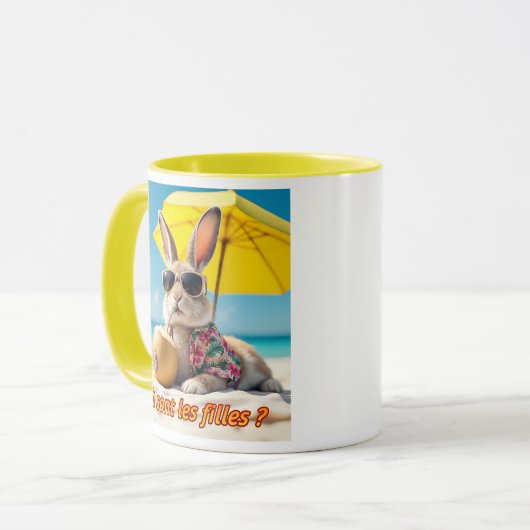 Het is heet konijn. mok (Voorkant links)