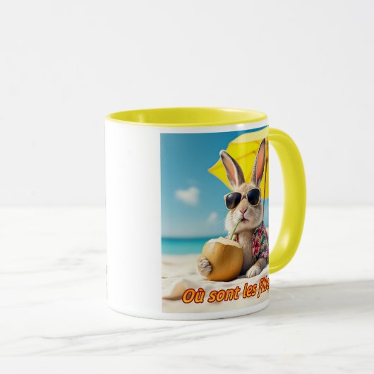 Het is heet konijn. mok (Voorkant rechts)