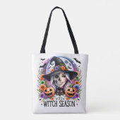 Het is heksenseizoen Halloween Totebag Tote Bag (Achterkant)