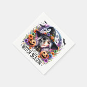 Het is heksenseizoen party servet (Hoek)