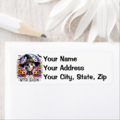 Het is heksenseizoen persoonlijke retour adreslabe etiket (Insitu)