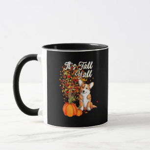 Het is herfst allemaal blad boom Hallo herfst vint Mok
