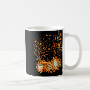 Het is herfst allemaal bloemige pompoen herfst kof koffiemok