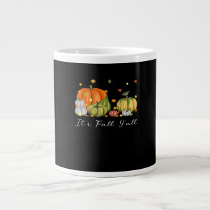 Het is herfst allemaal Halloween Pompoen Herfstbla Grote Koffiekop