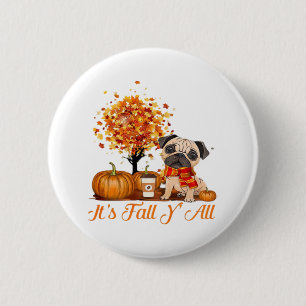 Het is herfst allemaal Halloween Thanksgiving Retr Ronde Button 5,7 Cm