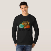Het is herfst allemaal Luipaard Pompoen Zonnebloem T-shirt (Voorkant volledig)