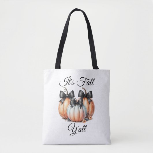 Het is herfst allemaal: Pastelpompoenen Tote Bag (Voorkant)