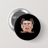Het is herfst allemaal Pompoen Halloween Kat Ronde Button 5,7 Cm (Voorkant /achterkant)
