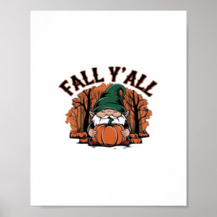 Het is herfst allemaal Pompoen Kabouter Herfst Ret Poster