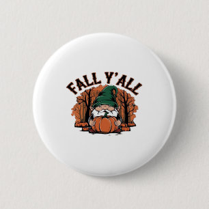 Het is herfst allemaal Pompoen Kabouter Herfst Ret Ronde Button 5,7 Cm