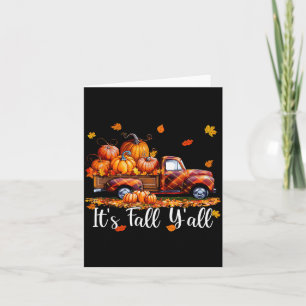 Het is herfst allemaal Pompoen Truck Herfst Boom H Kaart