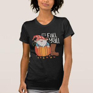 Het is herfst, allemaal schattige kabouters pompoe t-shirt