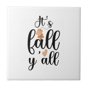 Het is herfst-allemaal, theezak tegeltje