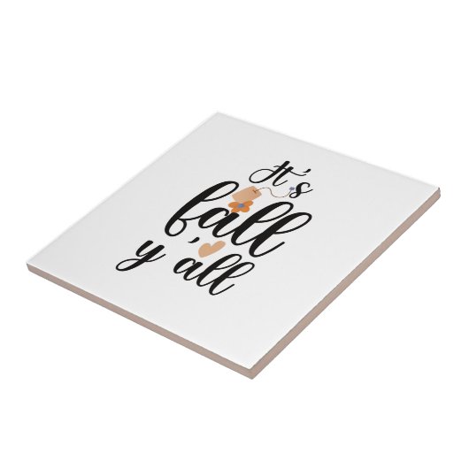 Het is herfst-allemaal, theezak tegeltje (Zijkant)