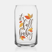 Het is Herfst Baby Blikvorm Glas (Voorkant)