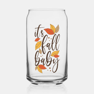 Het is Herfst Baby Blikvorm Glas