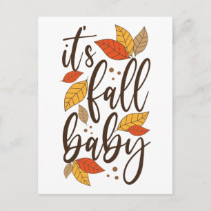 Het is Herfst Baby Briefkaart