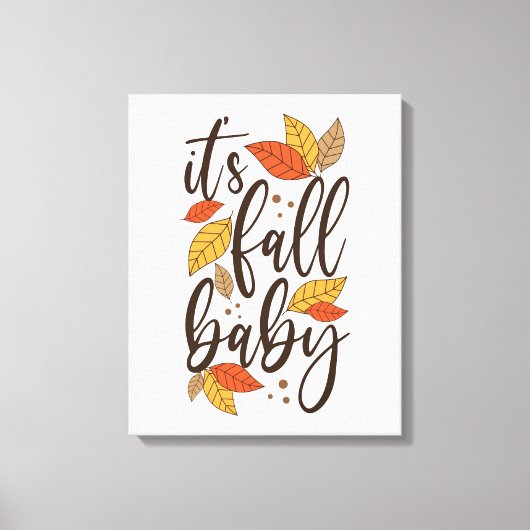 Het is Herfst Baby Canvas Afdruk (Voorkant)