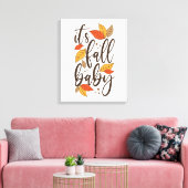 Het is Herfst Baby Canvas Afdruk (Insitu (Woonkamer))
