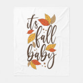 Het is Herfst Baby Fleece Deken (Voorkant)
